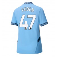 Manchester City Phil Foden #47 Fußballbekleidung Heimtrikot Damen 2024-25 Kurzarm